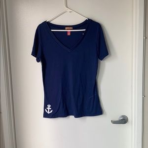 Primp anchor embroidered shirt